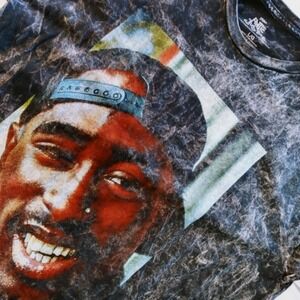 Poetic Justice Tupac Shakur Graphic‎ T Shirt Men's Large L Black Wash
